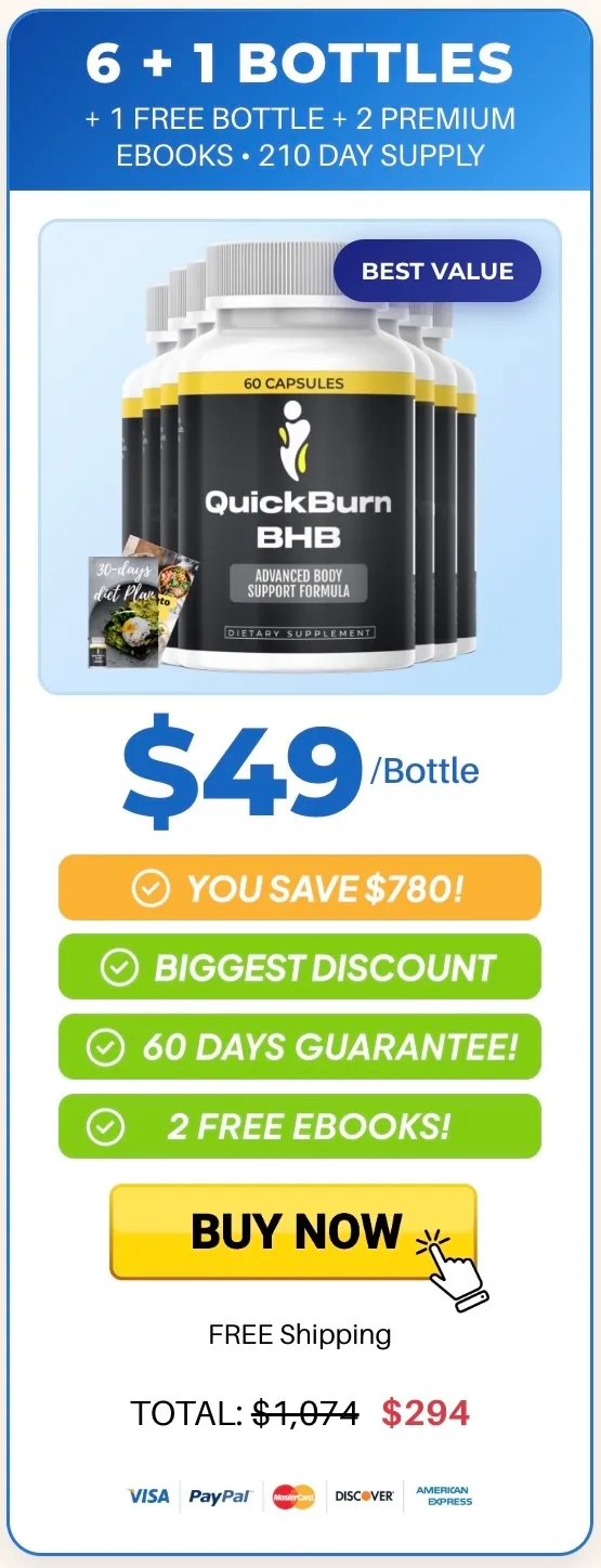 QuickBurn BHB 180 day supply